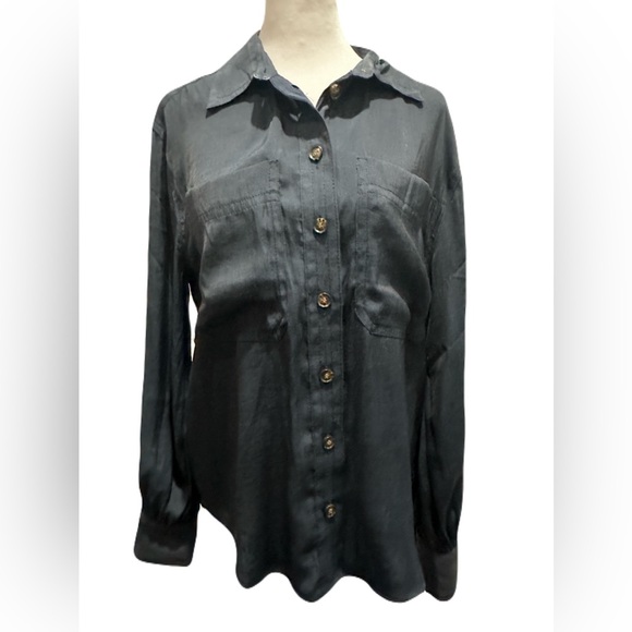 BANANA REPUCLIC Balloon Sleeve Utility Shirt - Picture 7 of 10